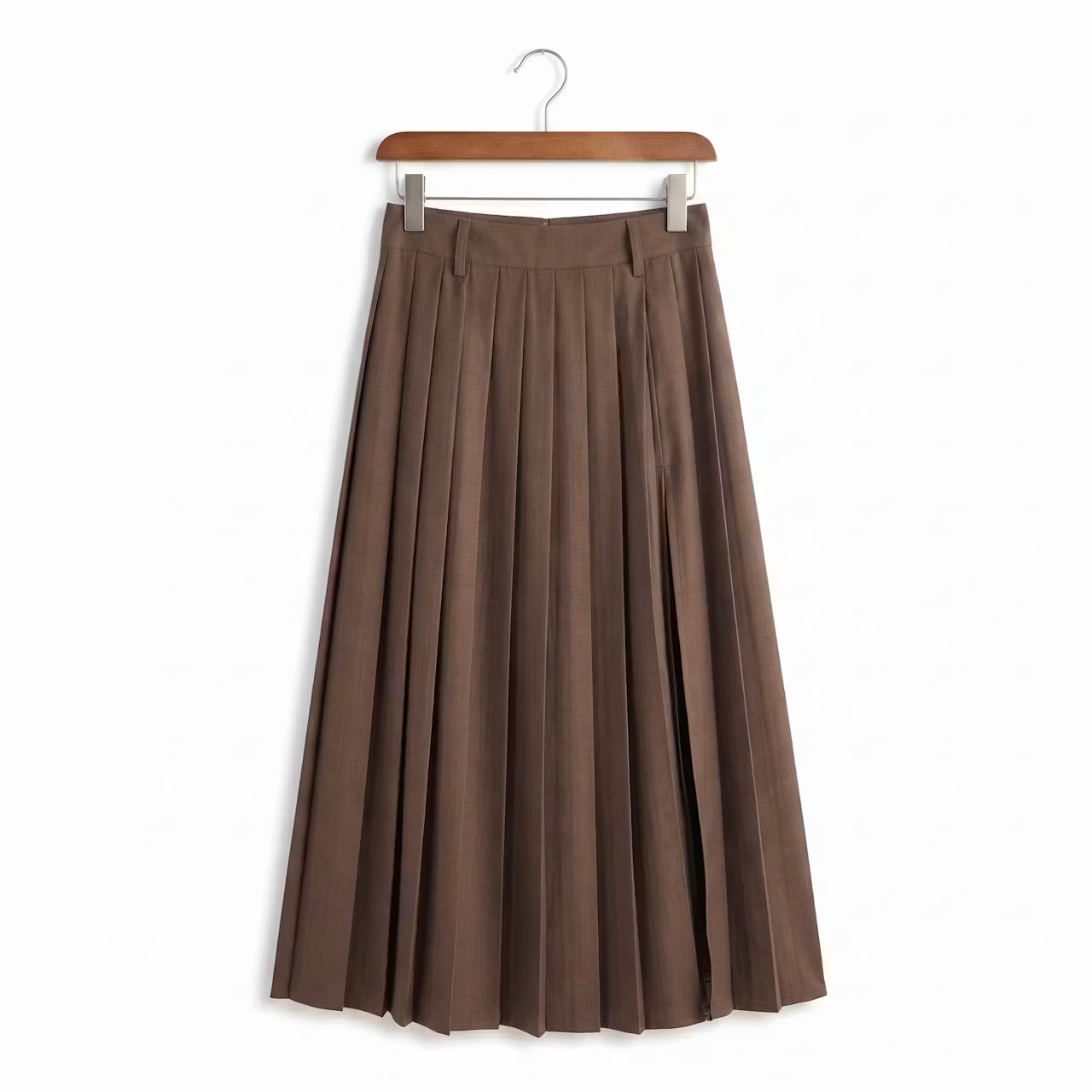 Maren Geplooide Midirok met Split