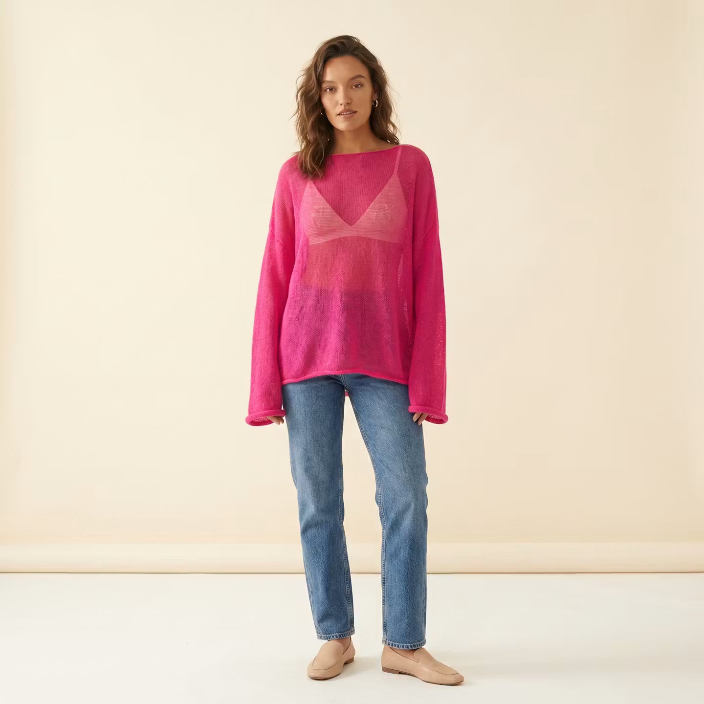 Élise Sheer Knit Pullover