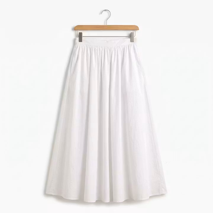 Aveline maxi-rok met plooien