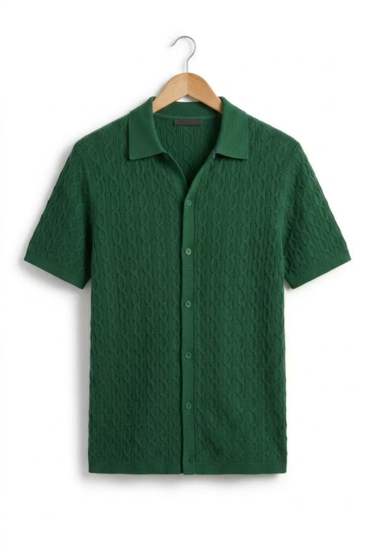 Camisa punto trenzado