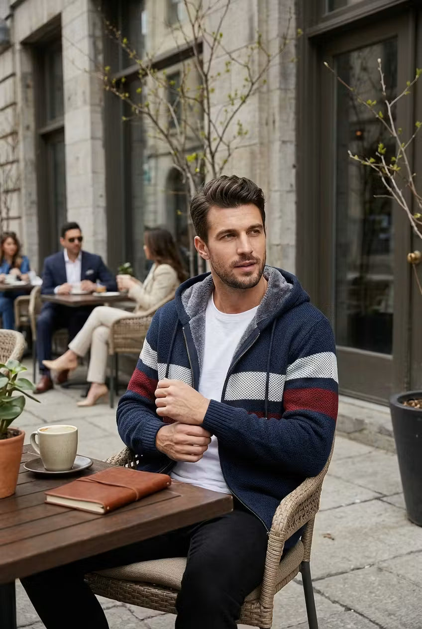 Northshore Stripe Zip Hoodie