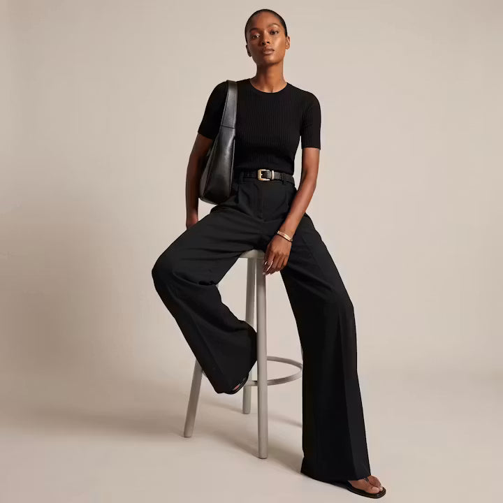 Alder High-Rise Wide-Leg Trousers