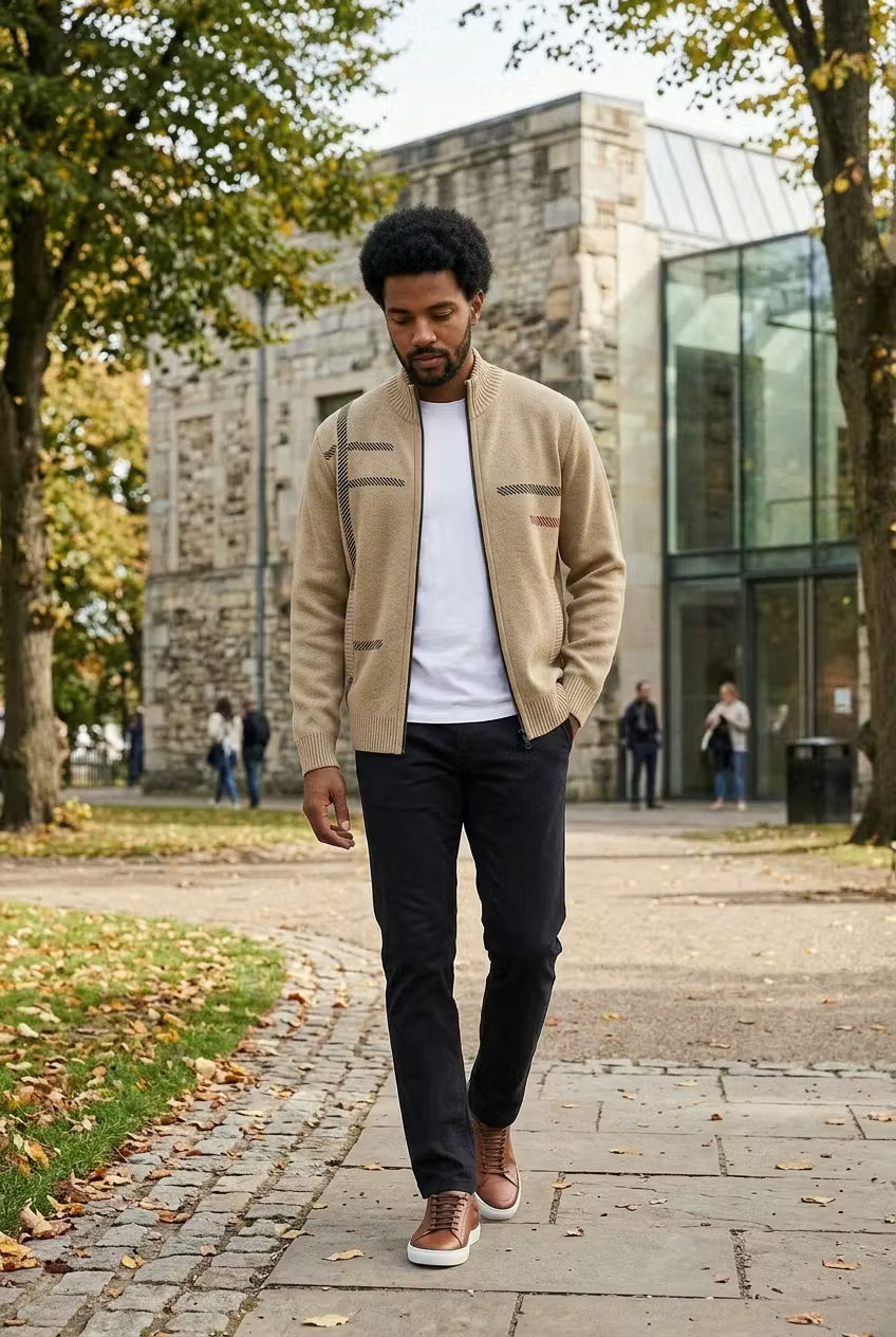 Ashford Knit Zip Cardigan