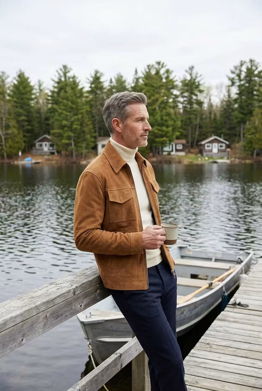 The Carrick Suede Utility Jacket