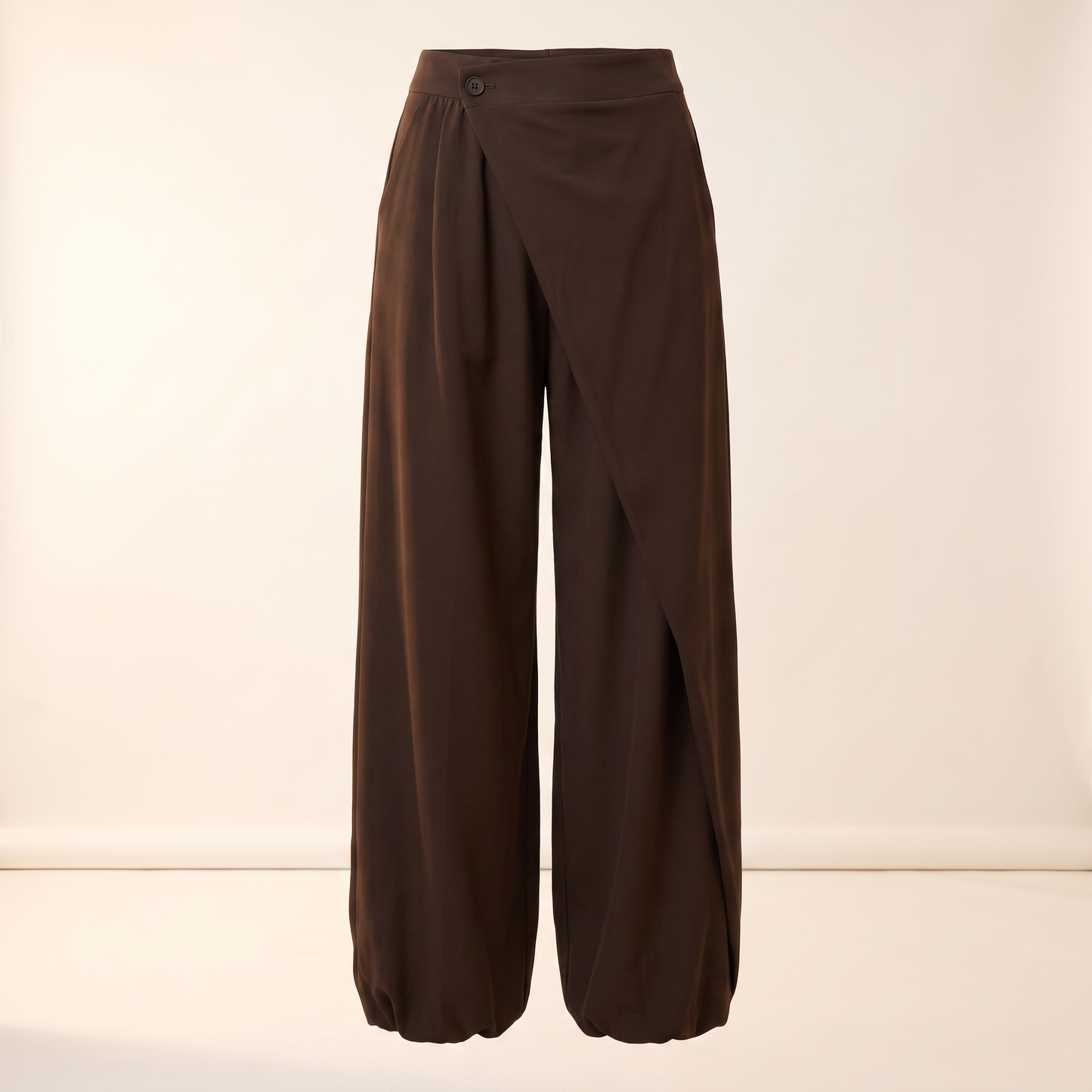 Caspian cropped broek in koffiebruin
