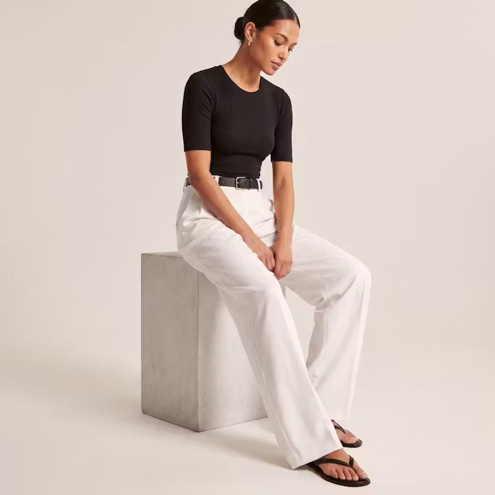 Alder High-Rise Wide-Leg Trousers