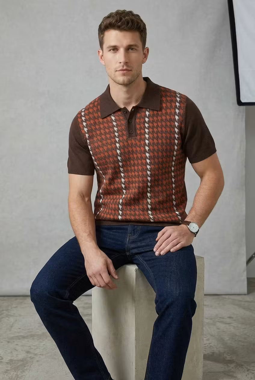 Monterey Jacquard Knit Polo