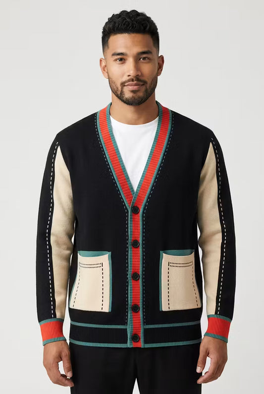 Monaco Contrast Trim Cardigan
