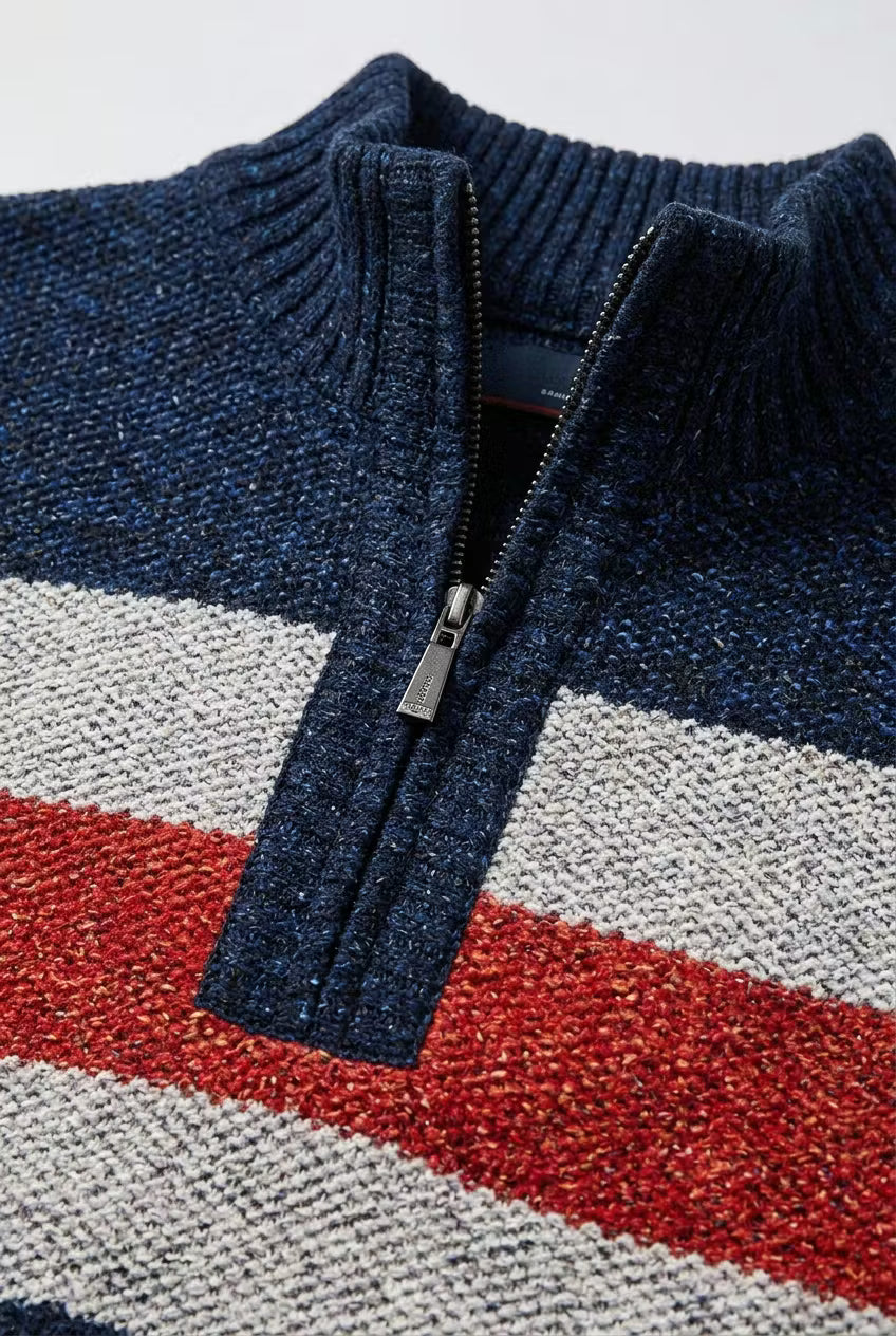 North Shore Stripe Quarter Zip
