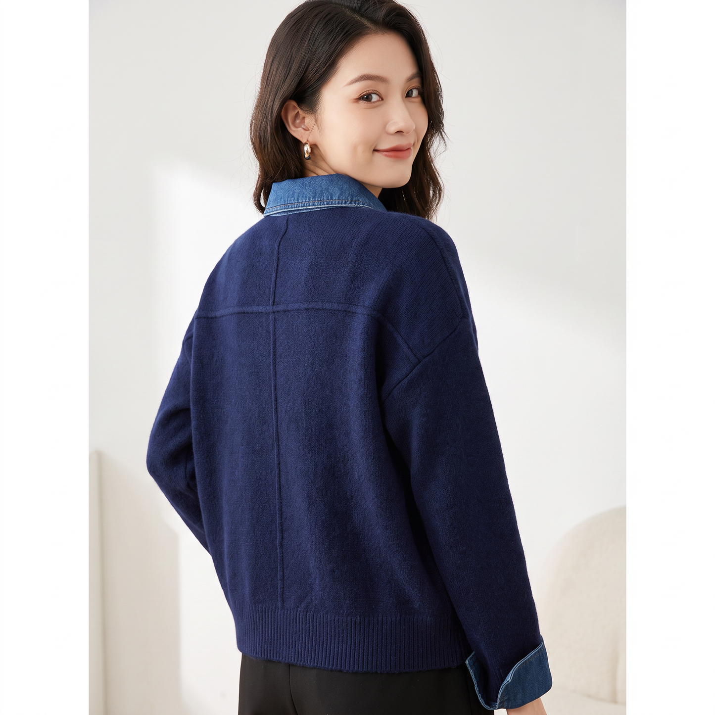 Celeste pullover met prinsessenmouwen