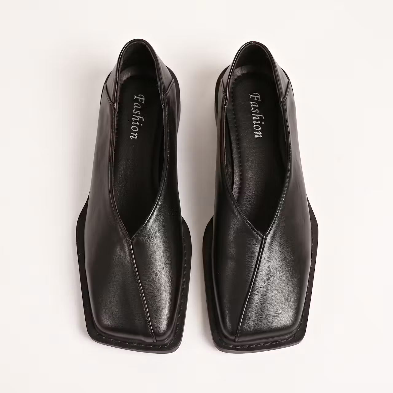 Ballerina’s met Vierkante Neus en Lage Hak