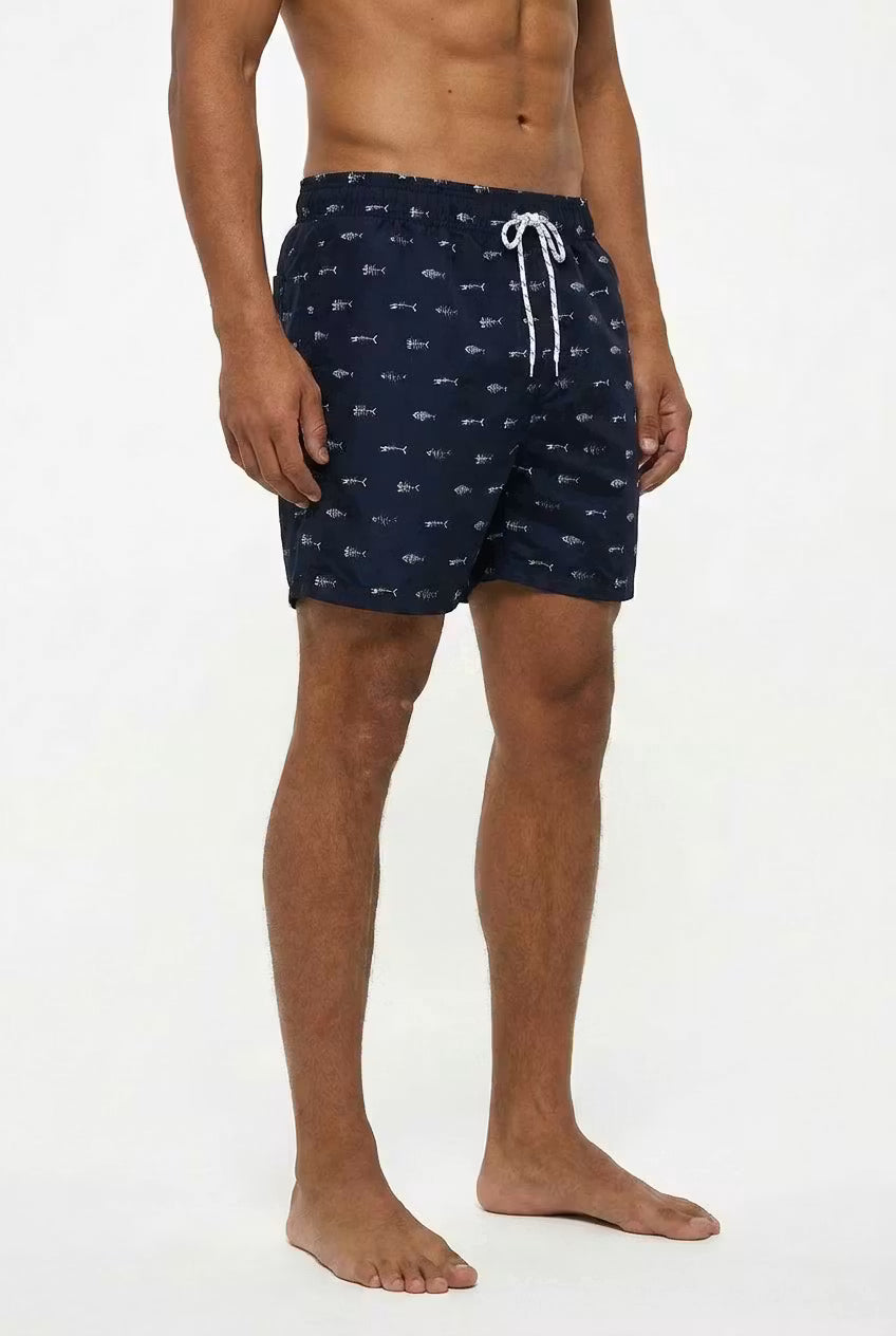 Harbour Fish Bones Swim Shorts