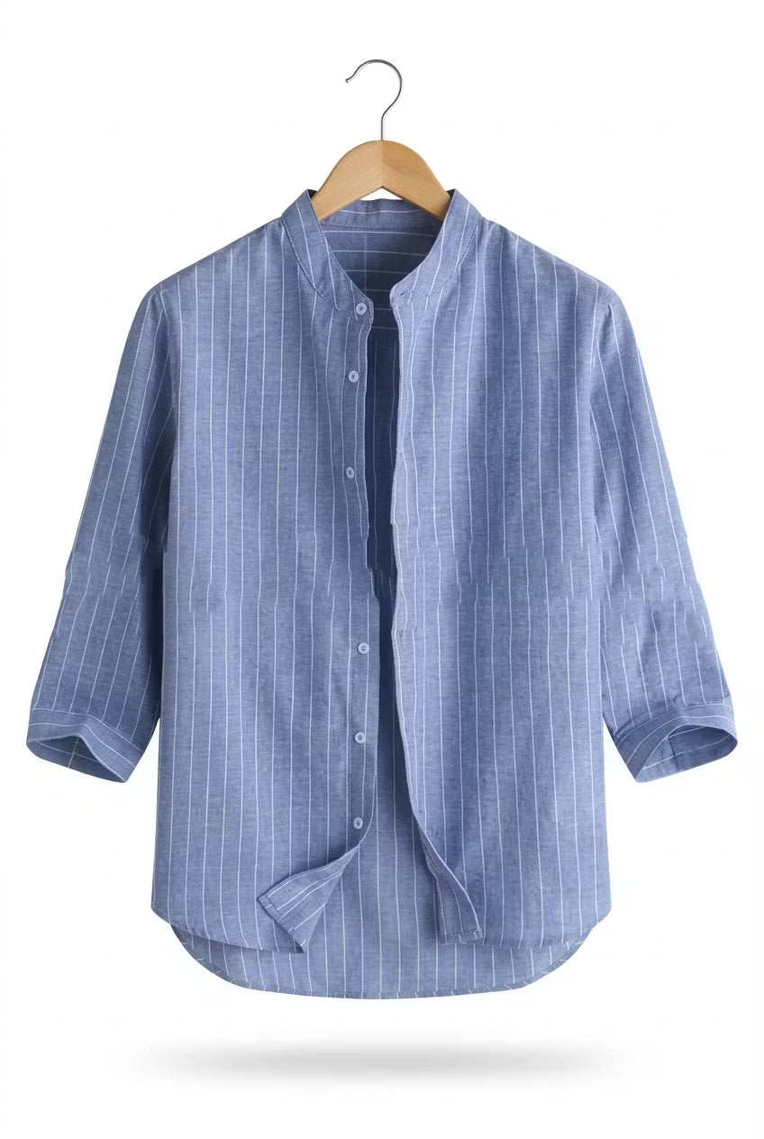 Coastal Stripe Three-Quarter Shirt