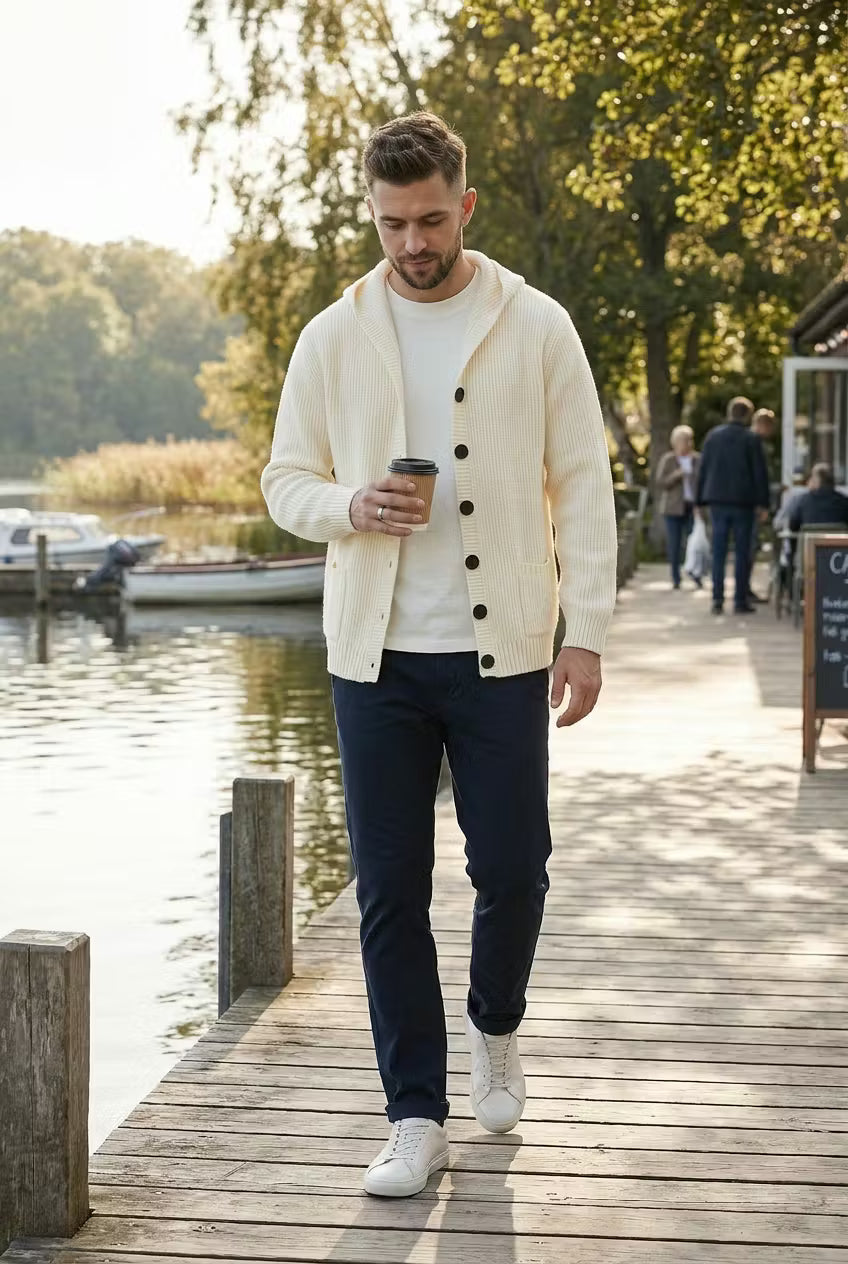 Coast Knit Hoodie Cardigan