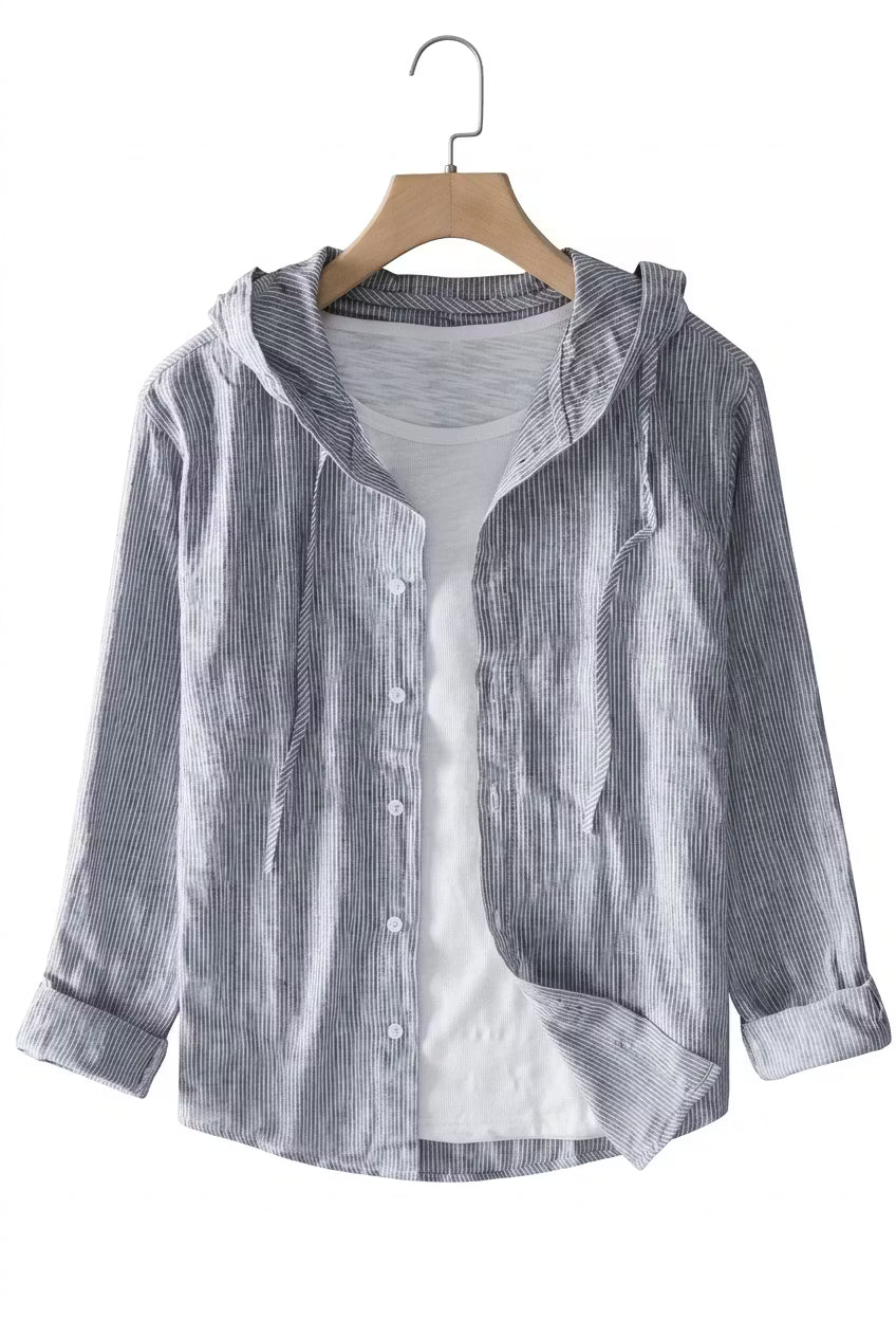 Bayview Hooded Stripe Shirt