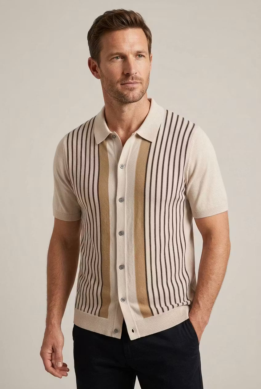 Riviera Stripe Knit Shirt