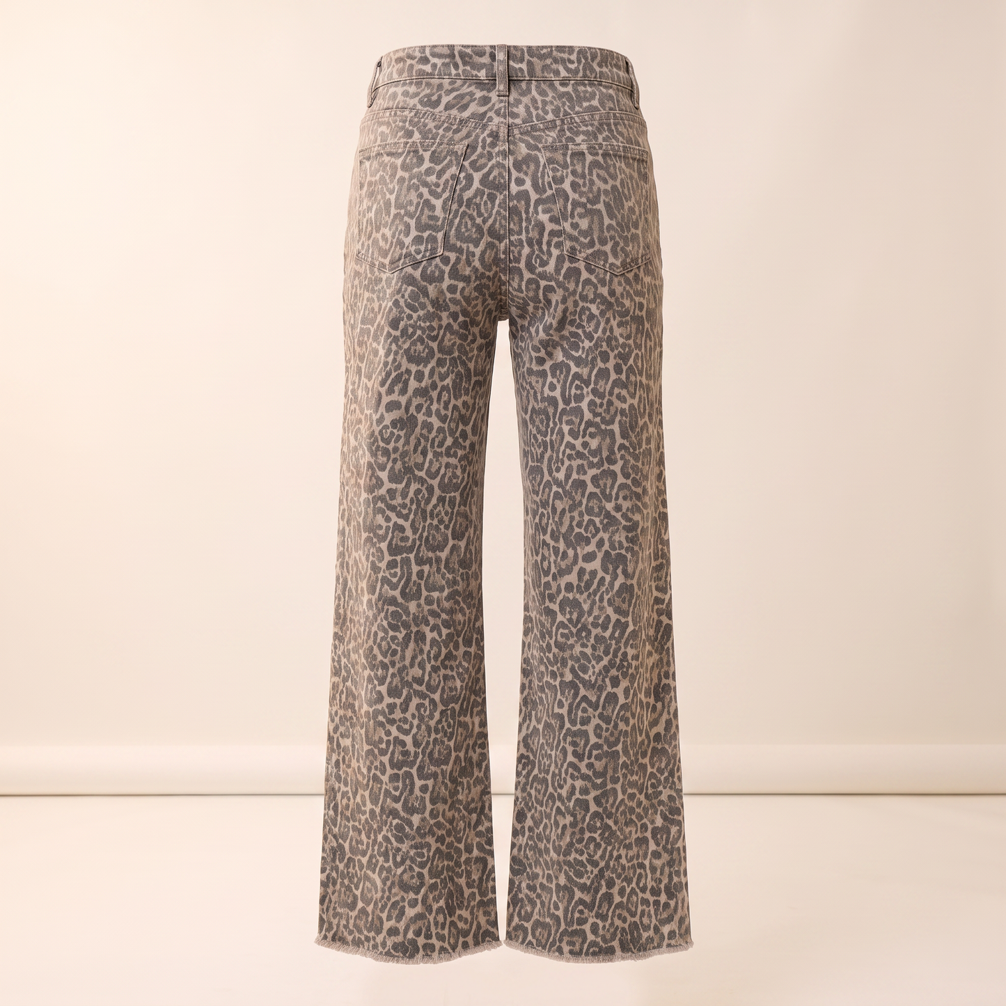 Ravell wide-leg broek met luipaardprint