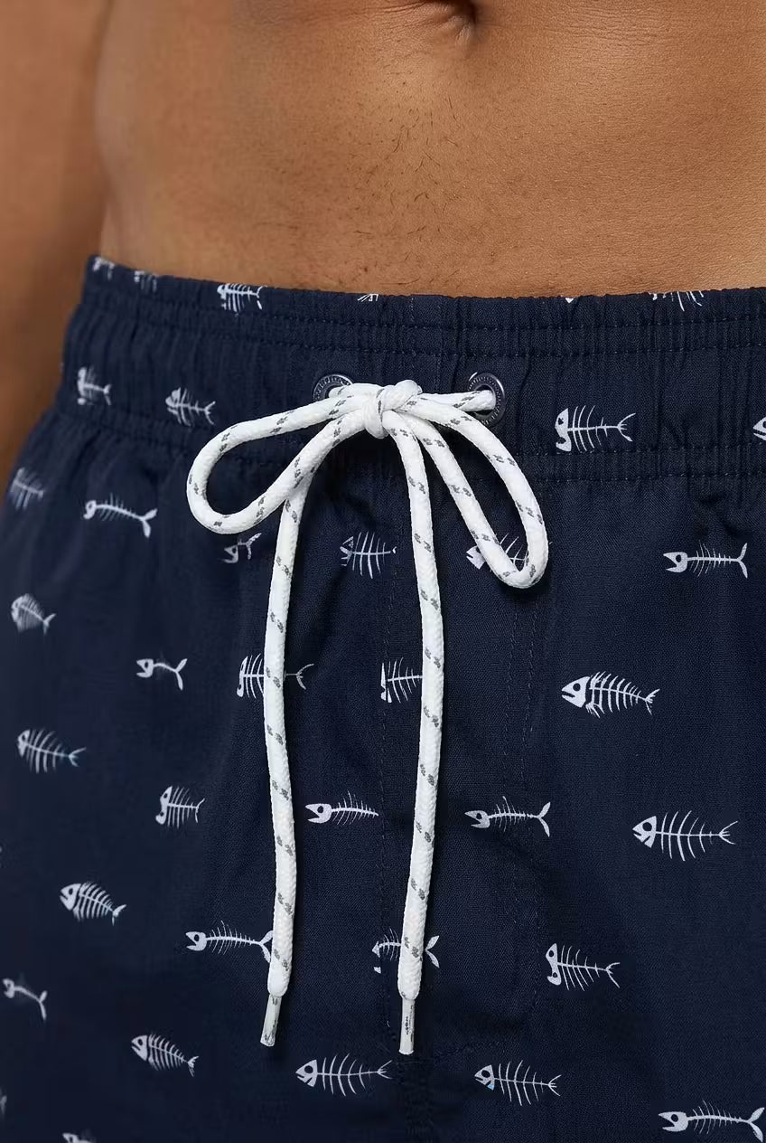 Harbour Fish Bones Swim Shorts