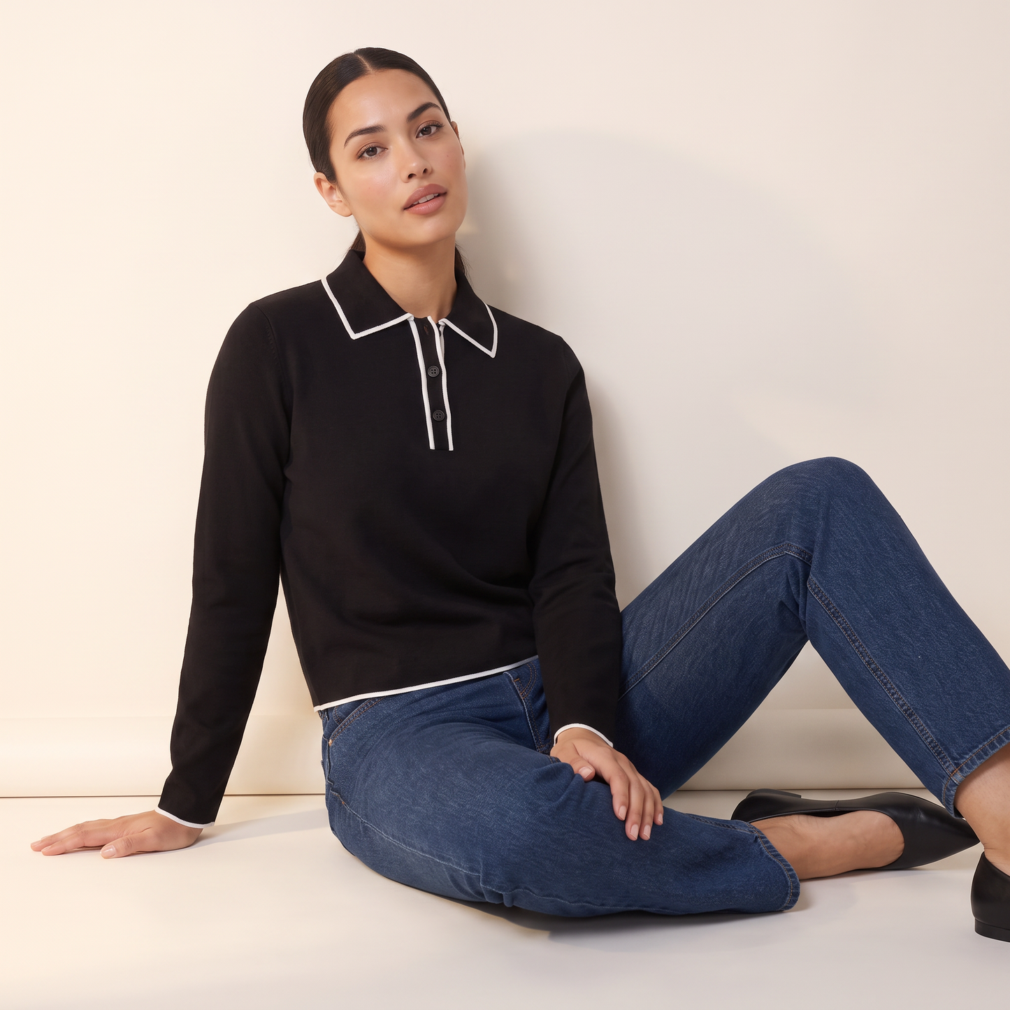 Eris polotop met contrasterende bies