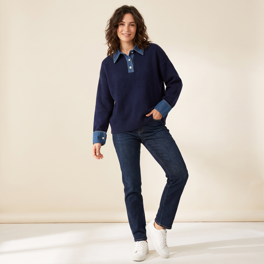 Celeste pullover met prinsessenmouwen