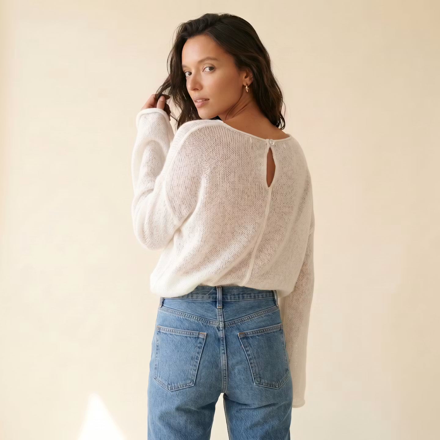 Élise Sheer Knit Pullover