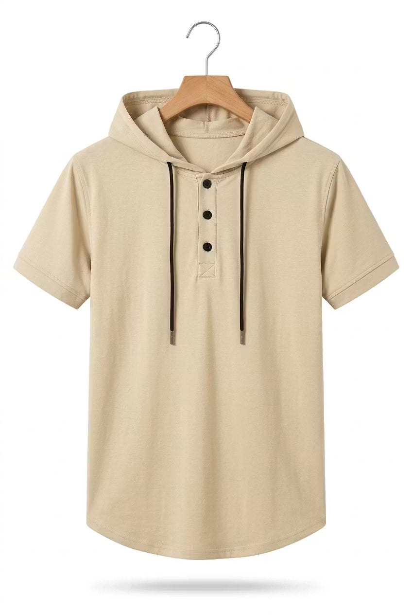 Crestline Hooded Henley Tee
