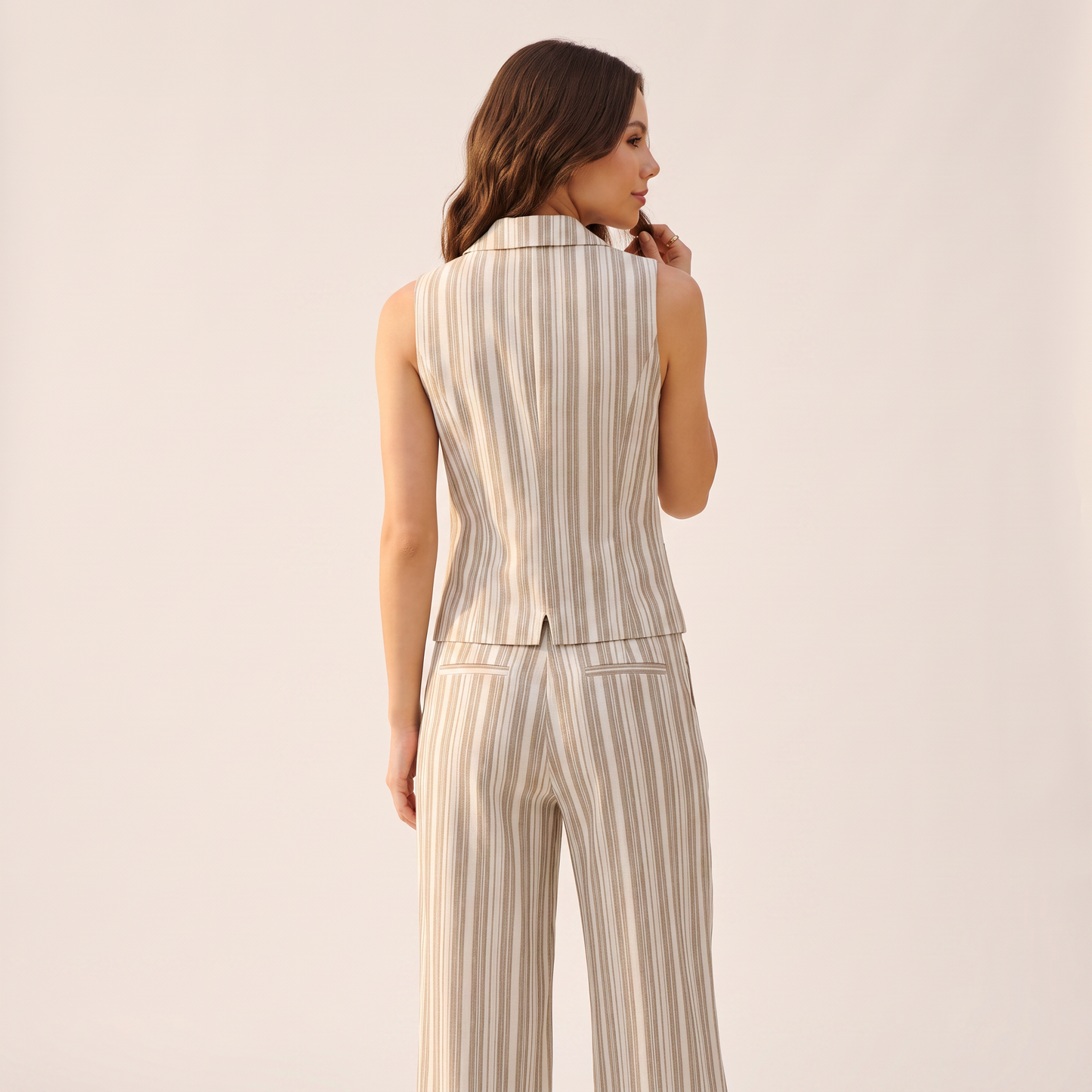 Sara jumpsuit met linnenmix