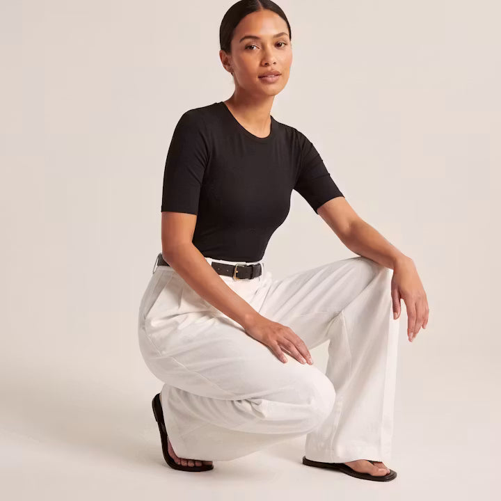 Alder High-Rise Wide-Leg Trousers