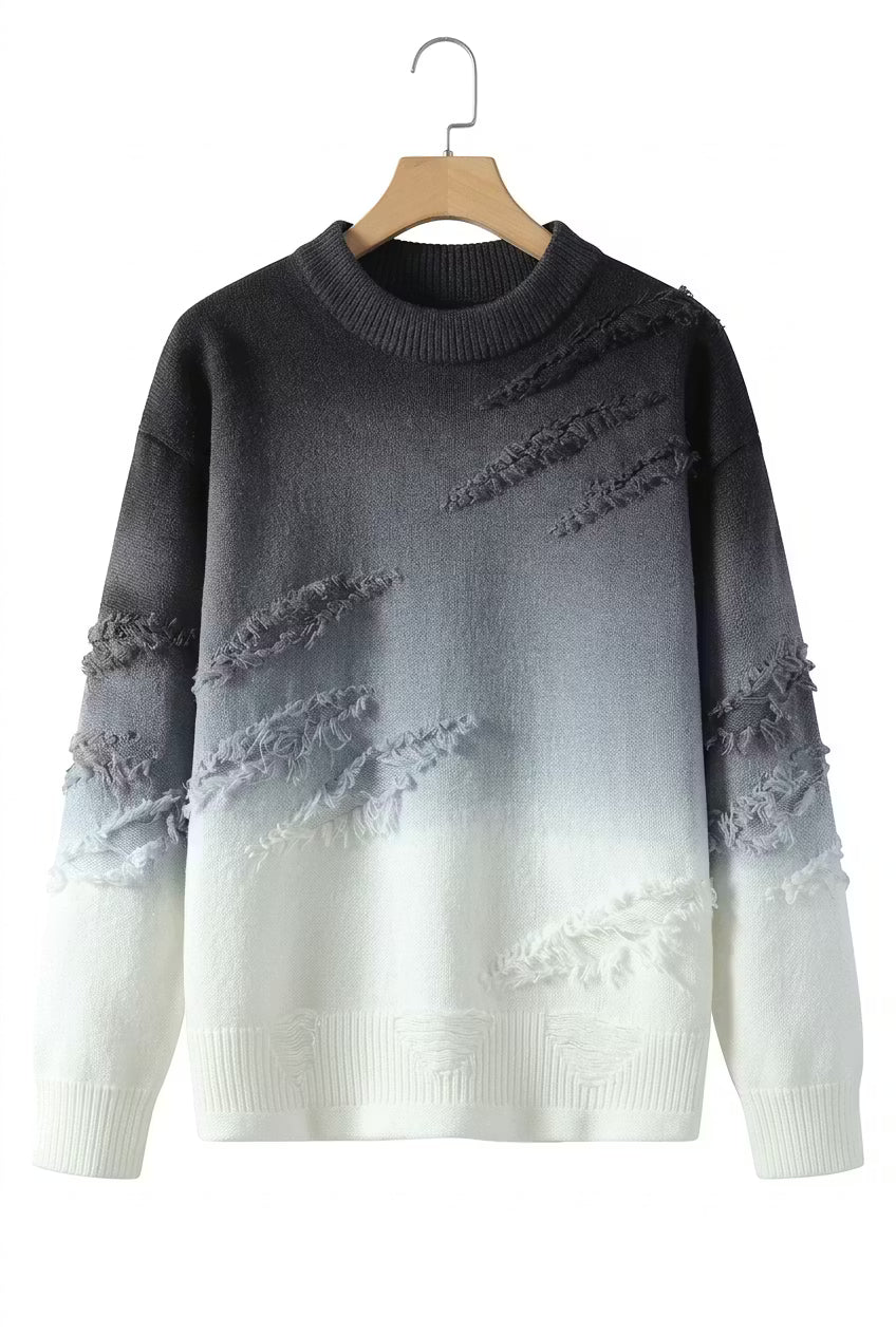 Cedar Fade Distressed Knit Sweater