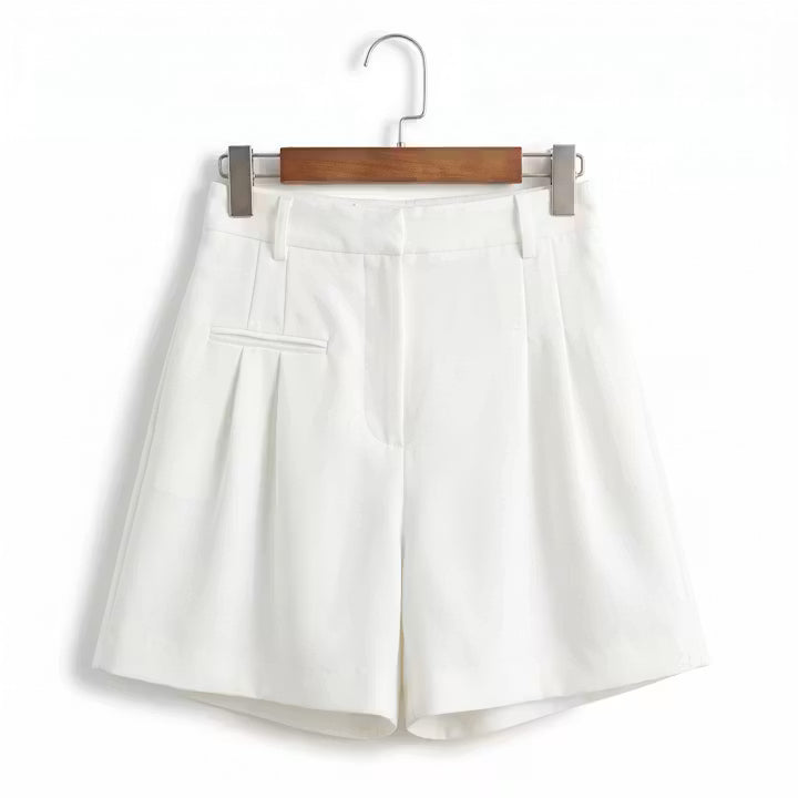 Marlow geplooide bermuda shorts