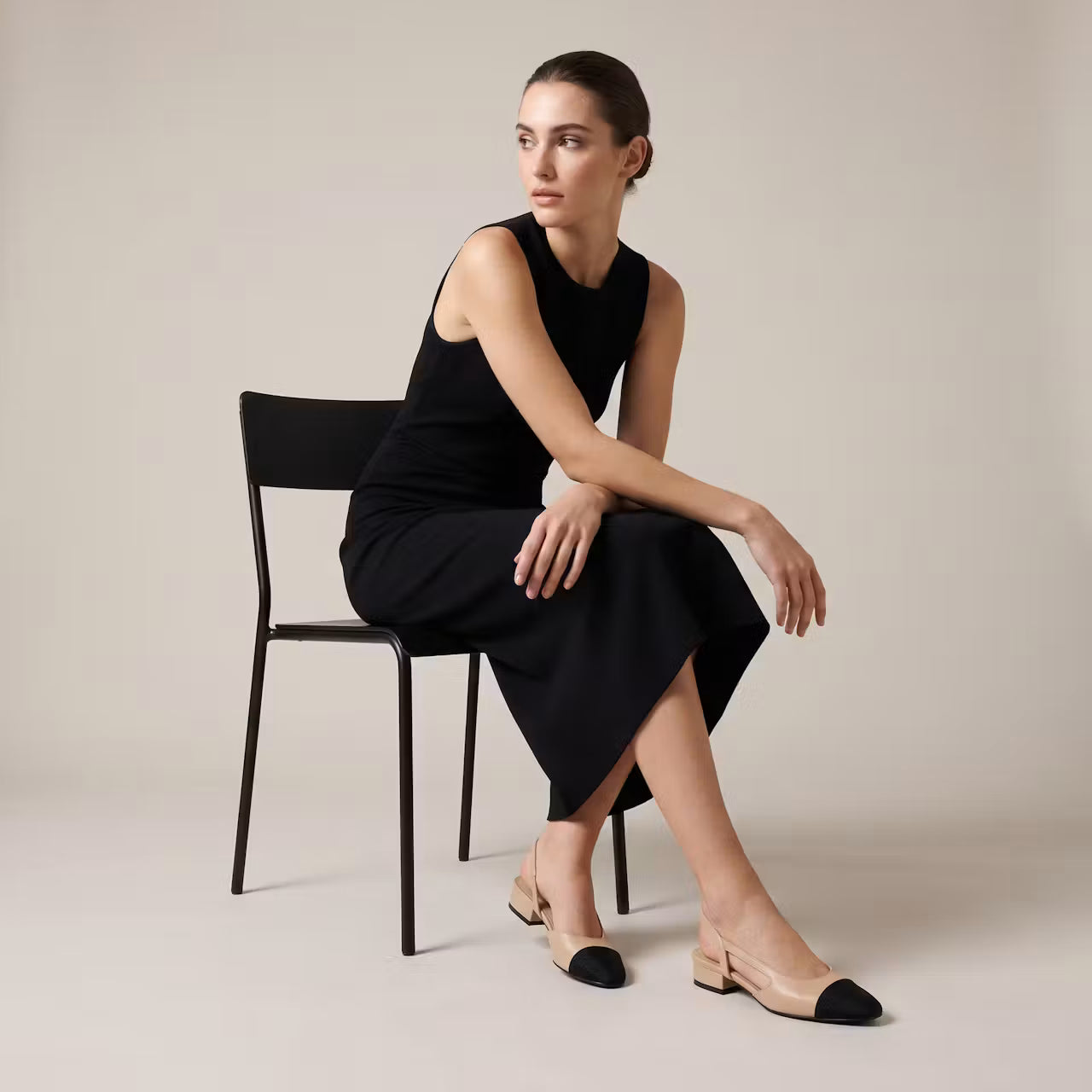Camille Tweekleurige Slingback Ballerina’s