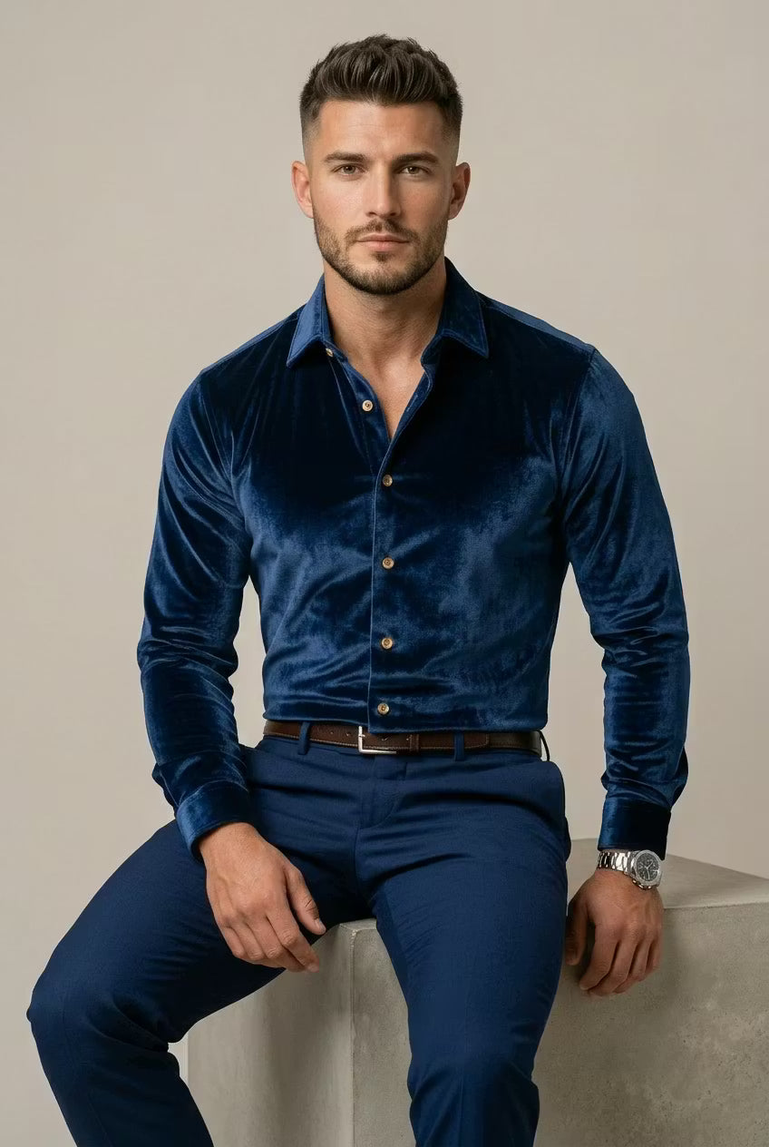 Velvet Button Shirt