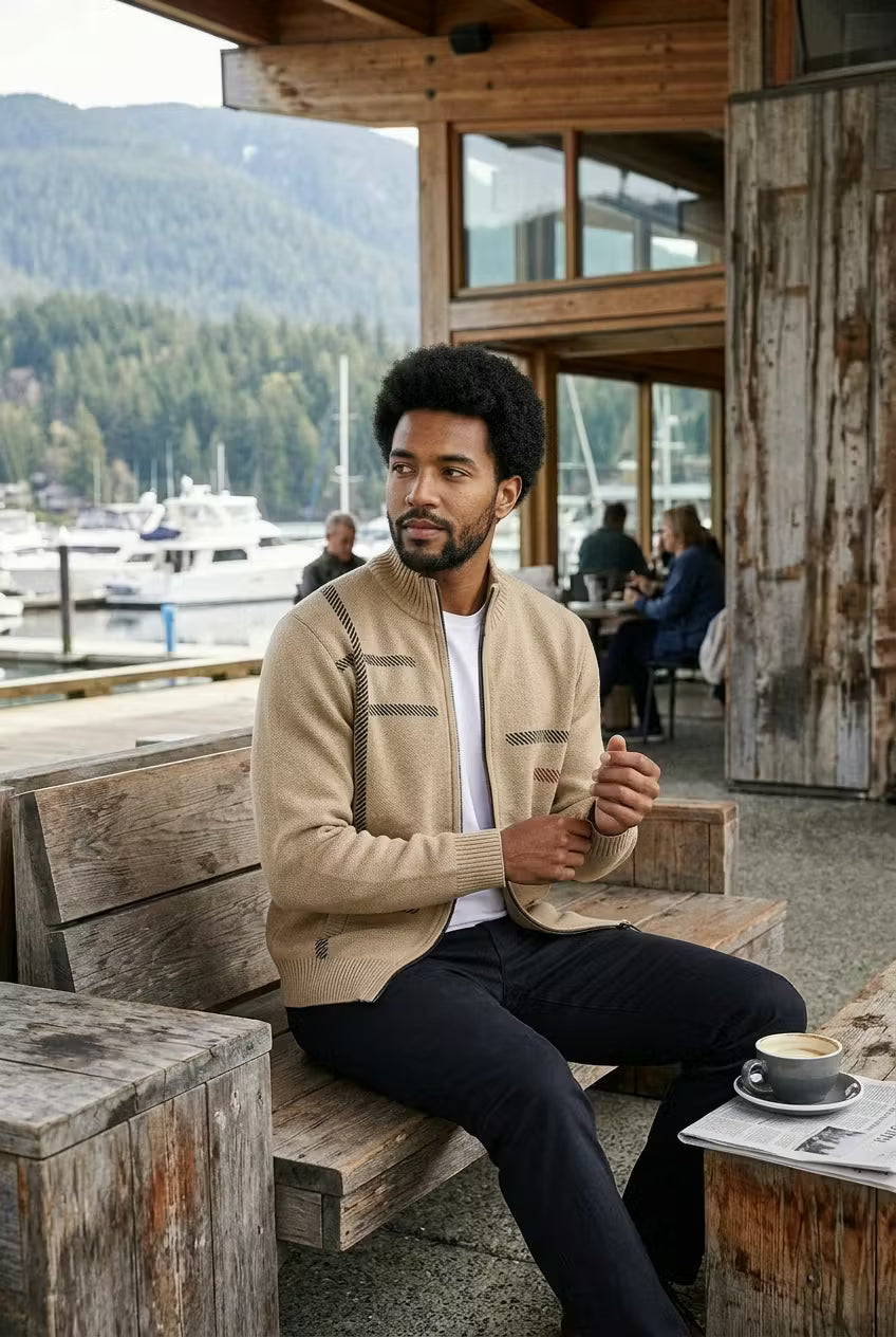 Ashford Knit Zip Cardigan
