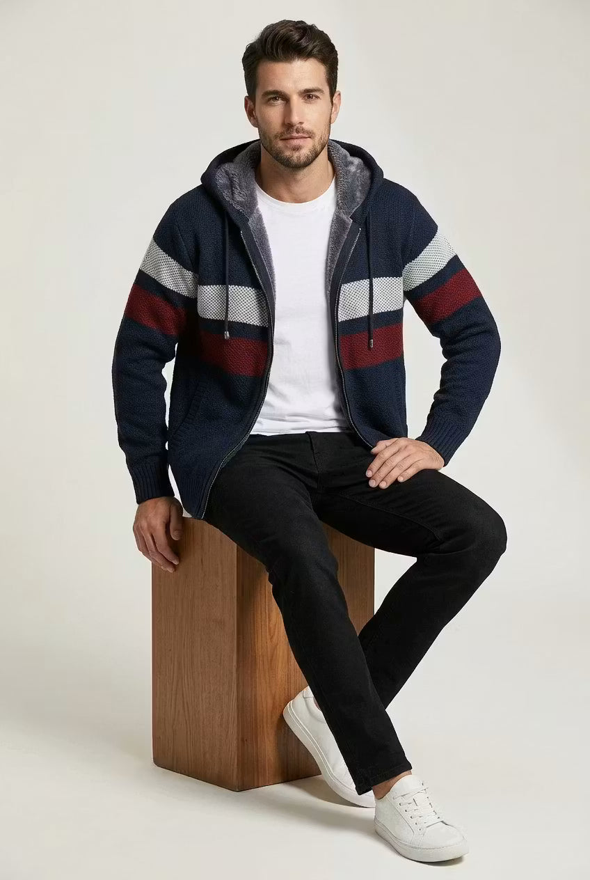 Northshore Stripe Zip Hoodie