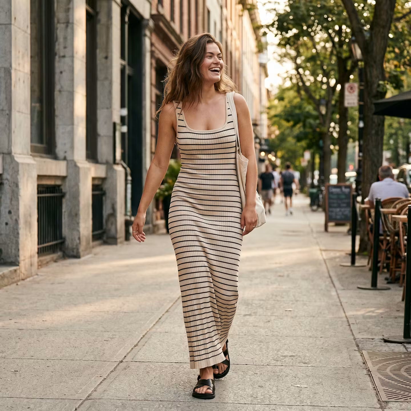 Soleil Stripe Maxi Dress