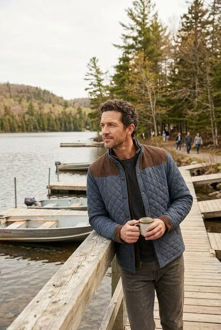 Heritage Quilted Stand Collar Jacket