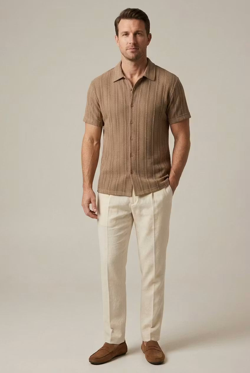 Riviera Open Knit Resort Shirt