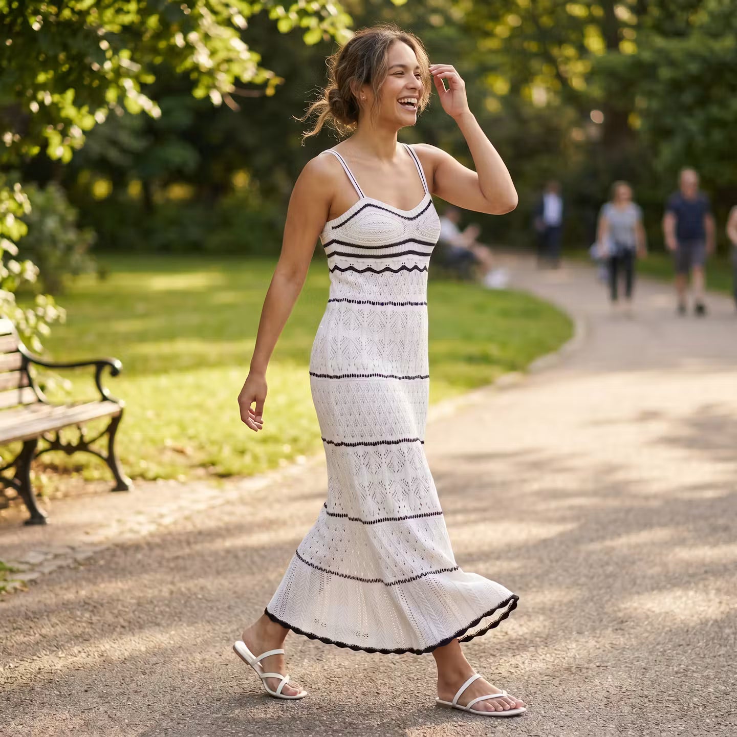 Colette Crochet Maxi Dress
