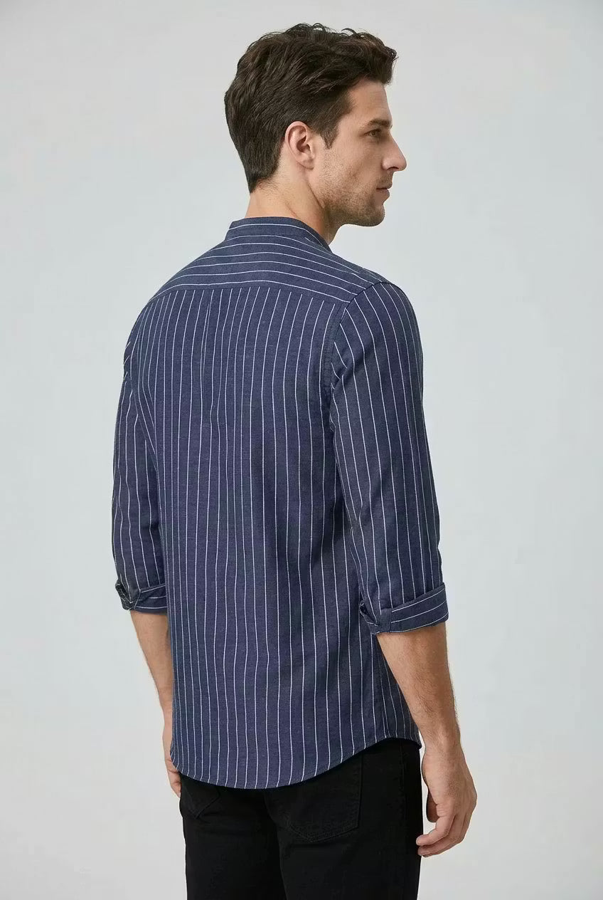 Coastal Stripe Three-Quarter Shirt