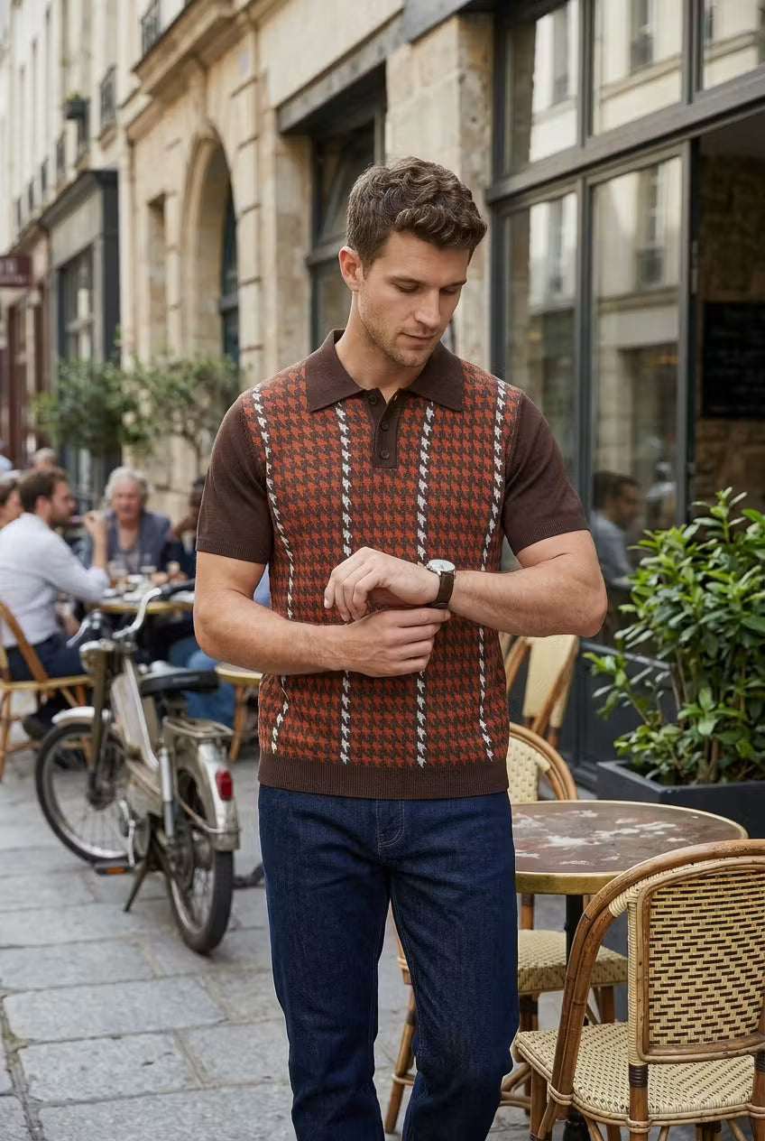 Monterey Jacquard Knit Polo
