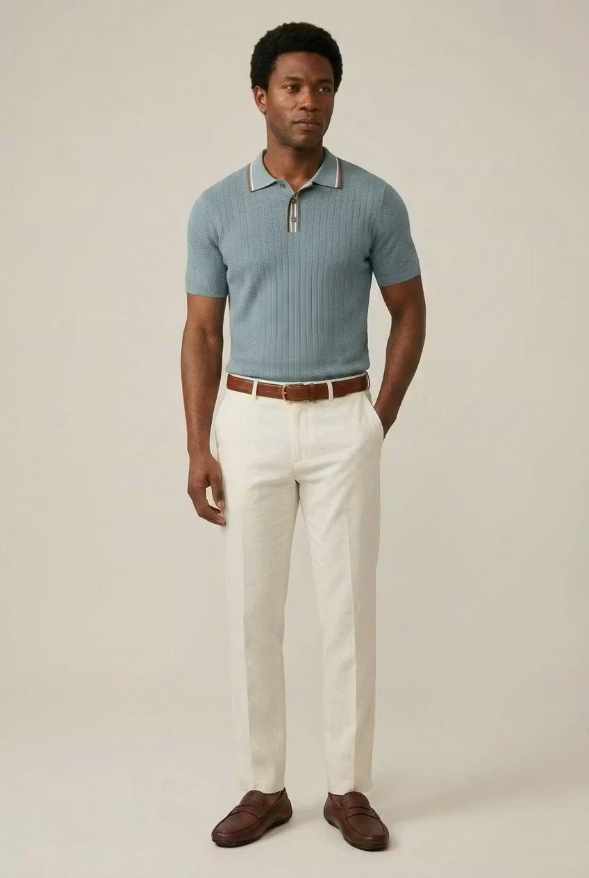 Seabrook Textured Knit Polo