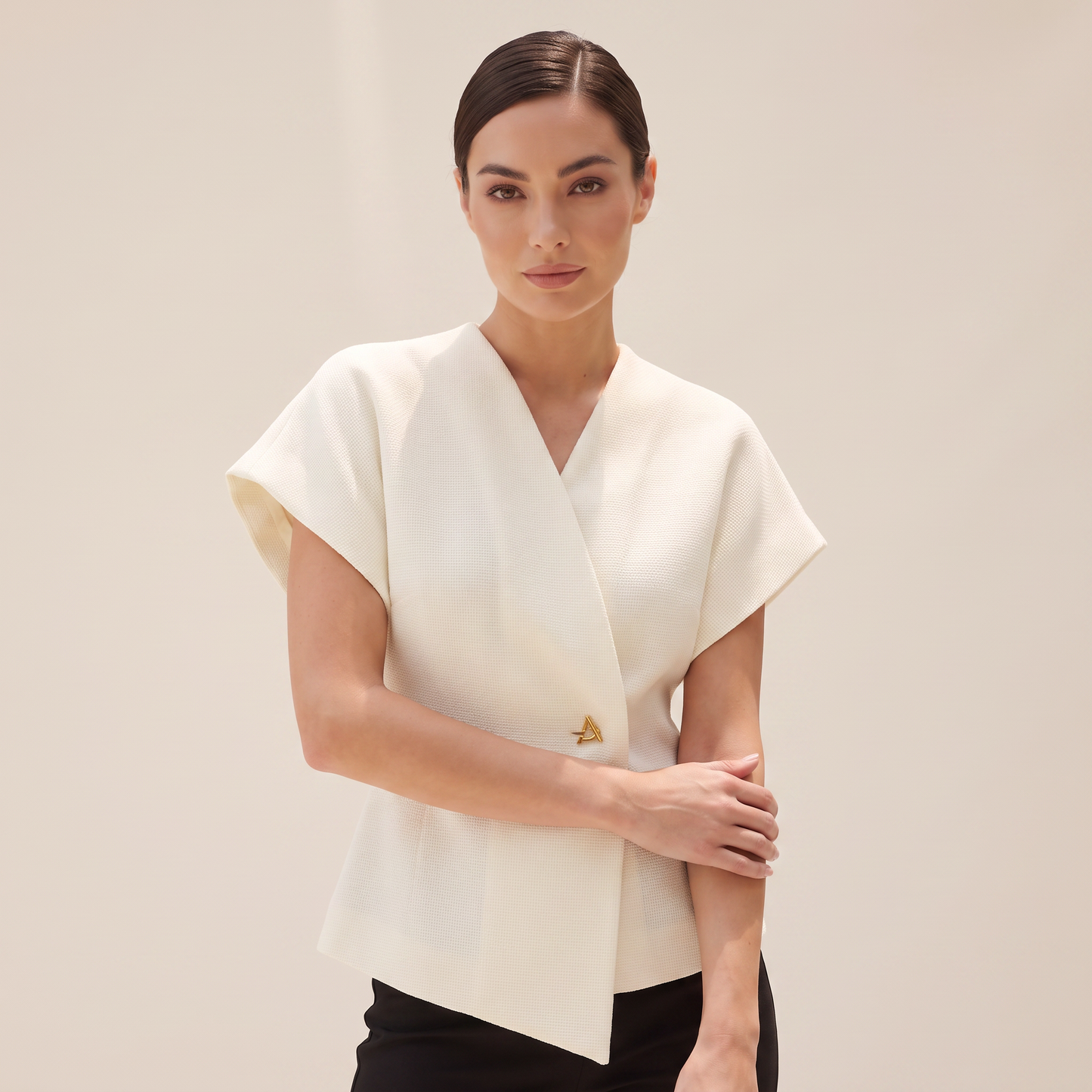 Sculpt Line vesttop met knoop