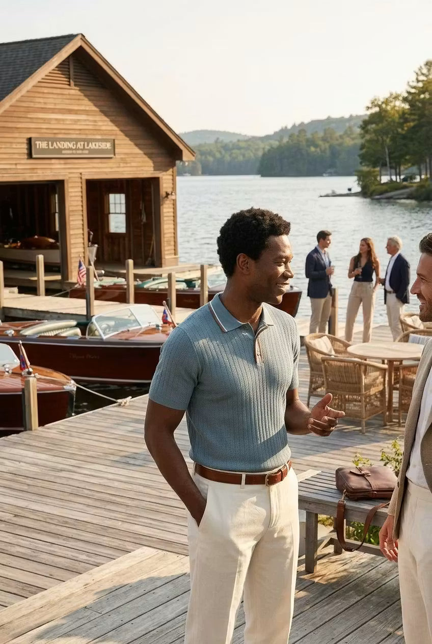 Seabrook Textured Knit Polo