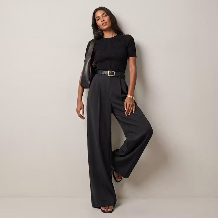 Alder High-Rise Wide-Leg Trousers