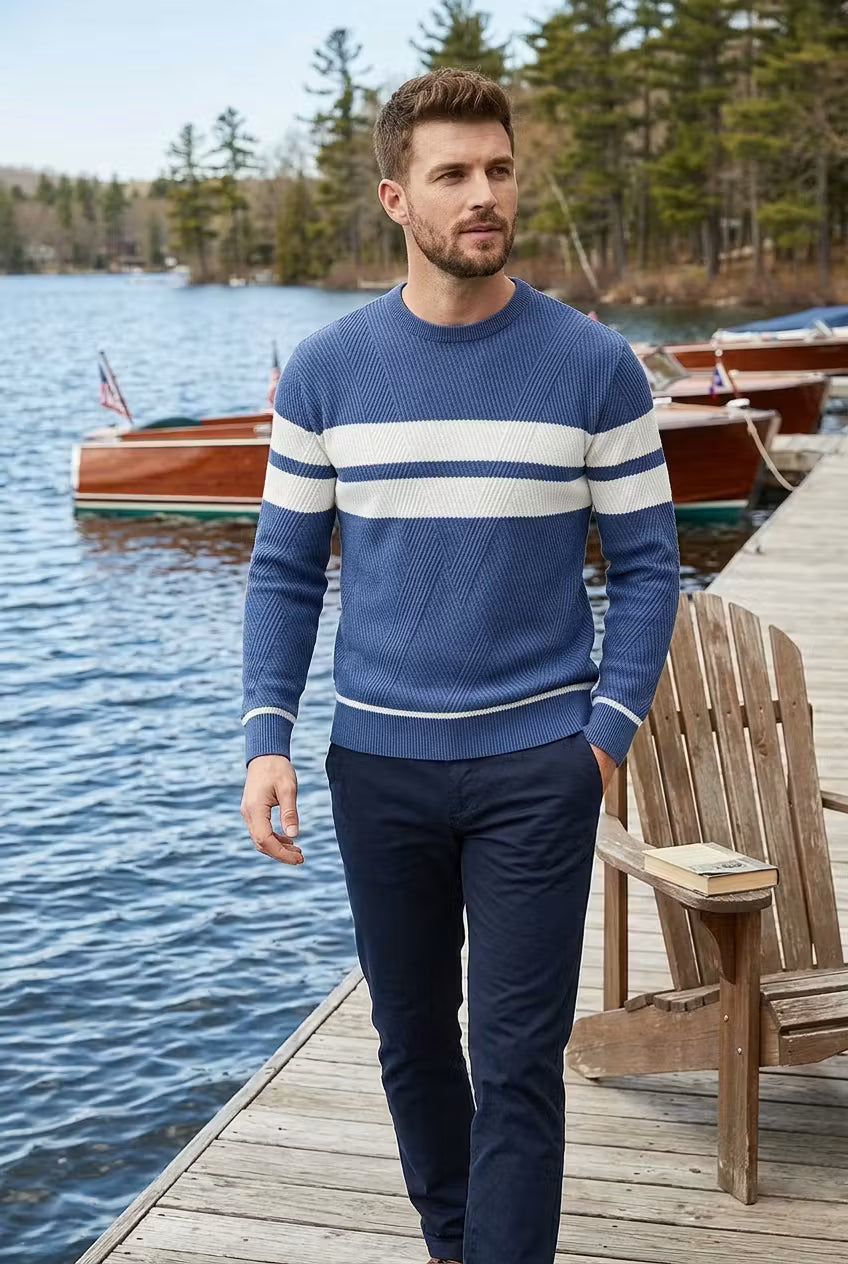 Harborside Stripe Knit Sweater
