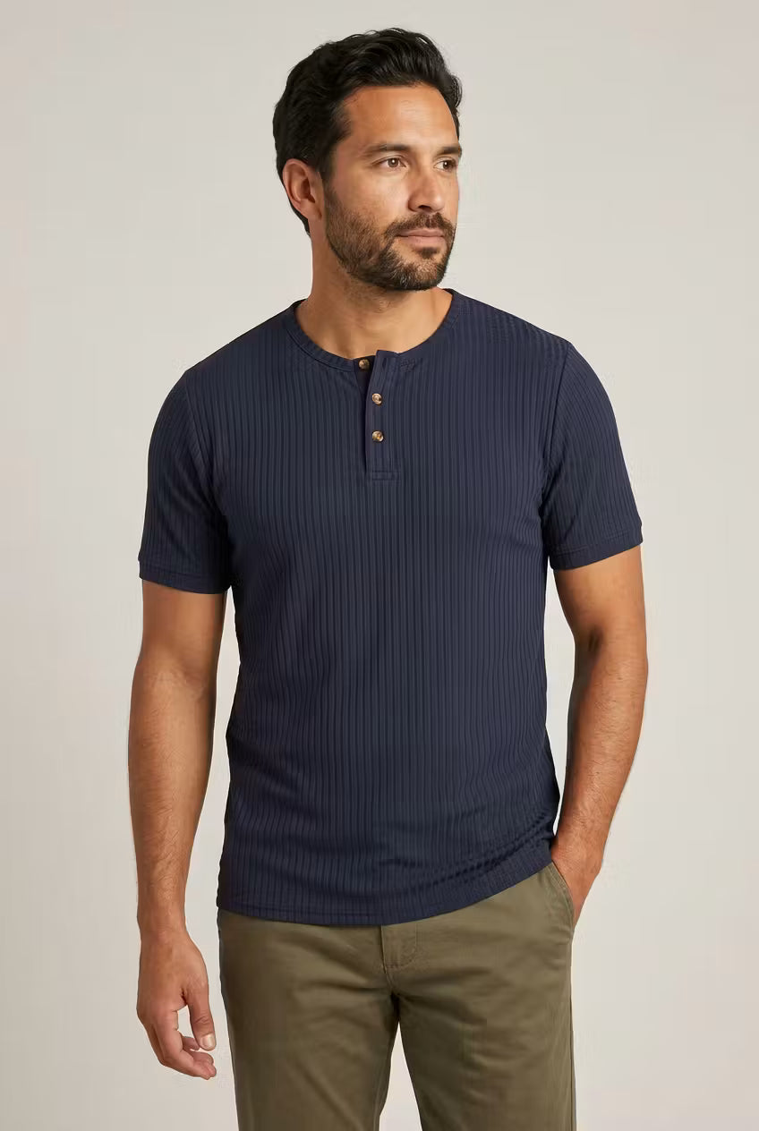 Weston Ribbed Henley Tee