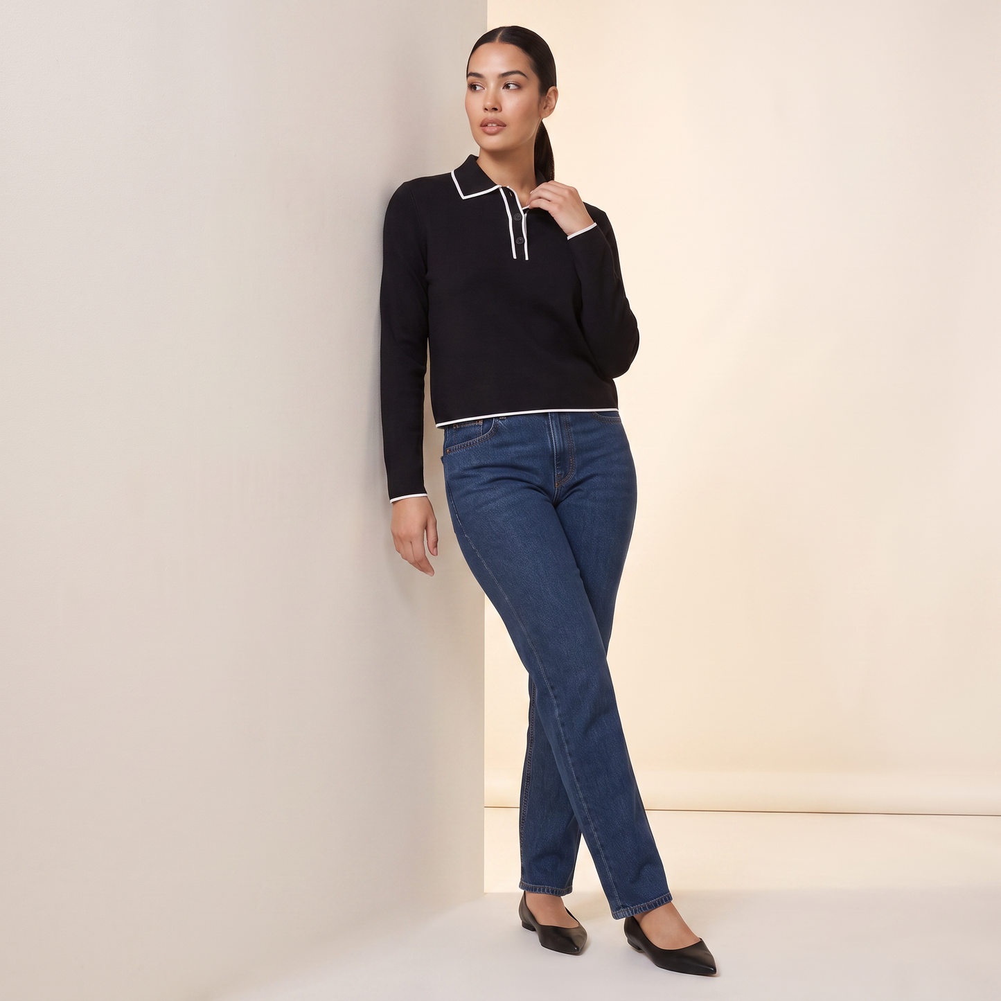 Eris polotop met contrasterende bies