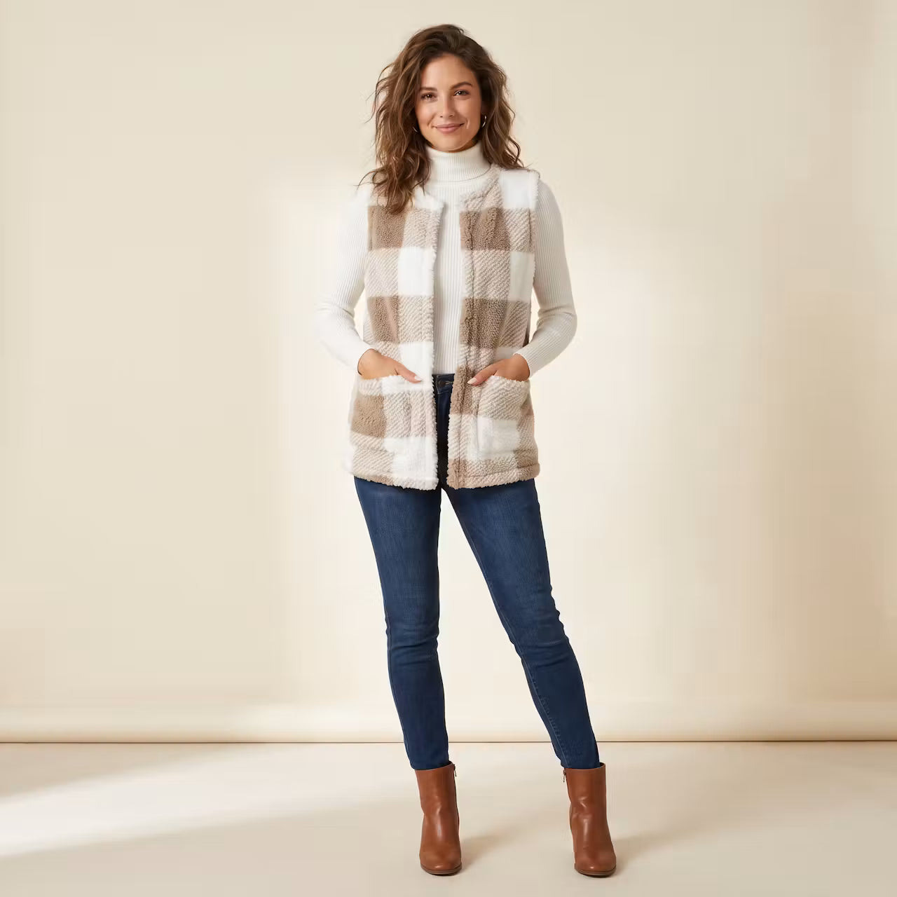 Siena Geruit Gilet