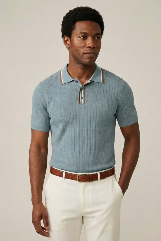 Seabrook Textured Knit Polo