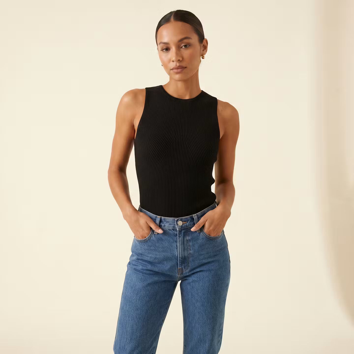 Camille Ribbed Knit Tank